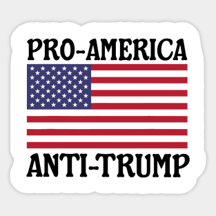 pro America anti trump Sticker